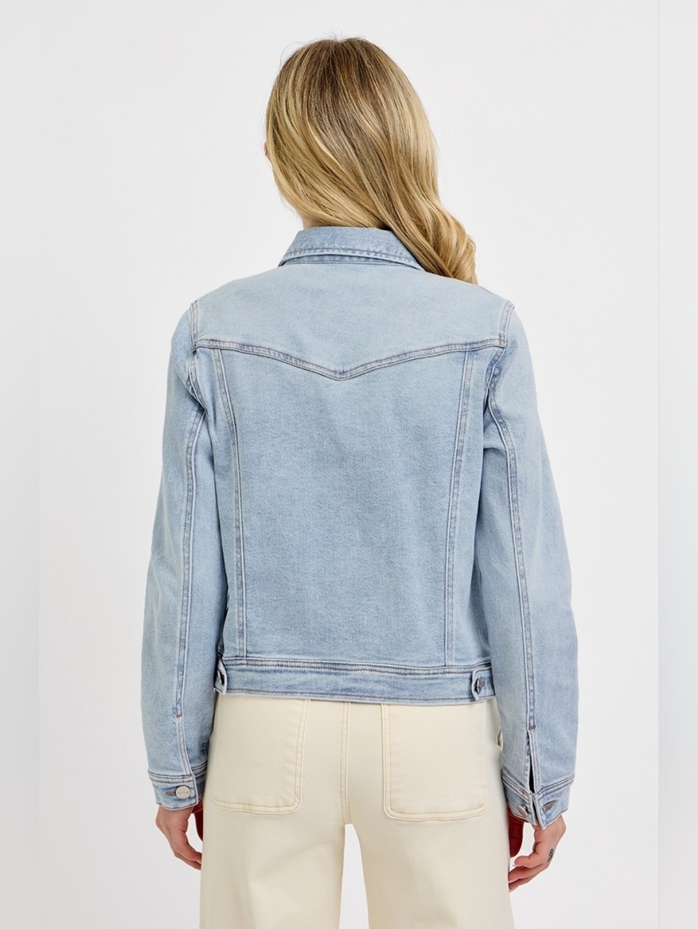 RISEN Light Wash Button Down Classic Denim Jacket Pockets Various NEW - Picture 6 of 6